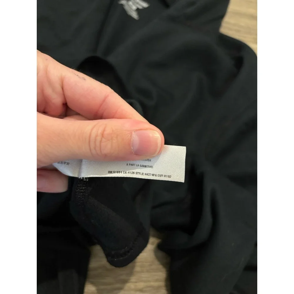 Patagonia Women's Capilene 1/4 Zip Neck Base Layer size Medium Black
